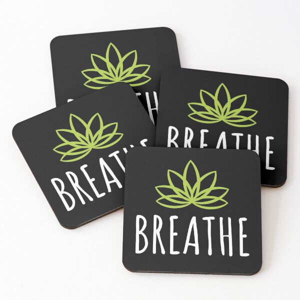 Item preview, Breathe - Yoga Pose Meditation Mindfulness Relaxation Lotus Flower designed and sold by bonmotto.