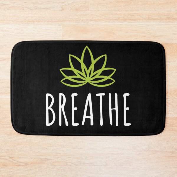 Item preview, Breathe - Yoga Pose Meditation Mindfulness Relaxation Lotus Flower designed and sold by bonmotto.