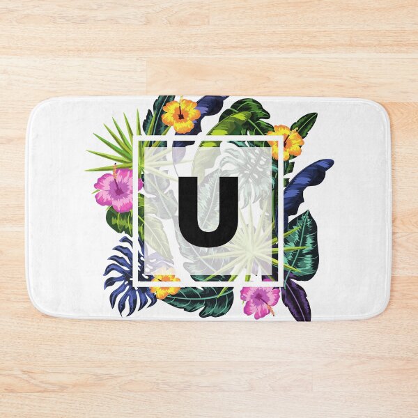 Item preview, Floral Tropical Letter U designed and sold by LamV.