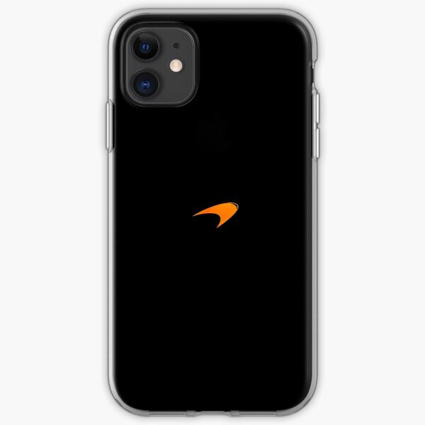 Mclaren "Orange logo on black background" iPhone Soft Case
