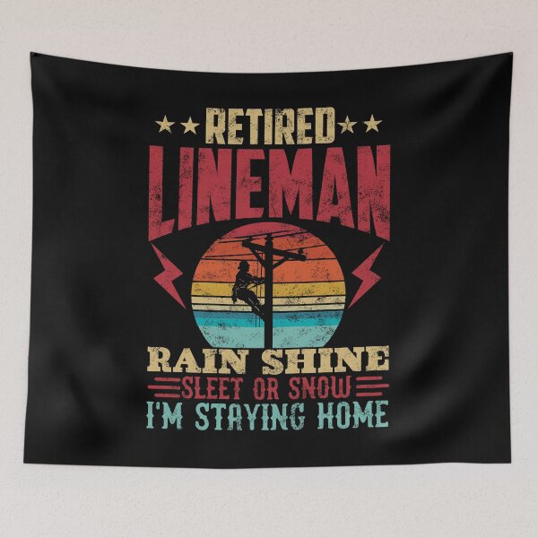 Item preview, Funny Retired Lineman For Retirement  designed and sold by allsquarestudio.