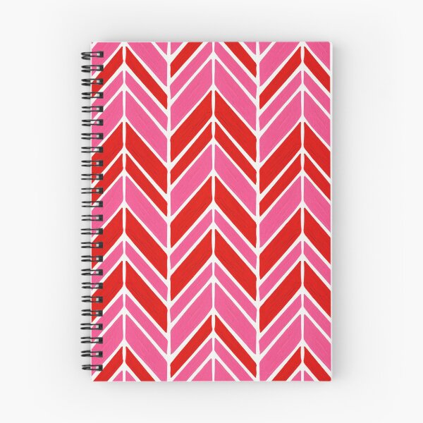 Item preview, Intermittent Herringbone – Red & Pink designed and sold by Cat Coquillette.