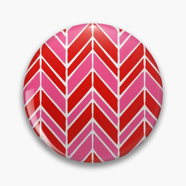 Item preview, Intermittent Herringbone – Red & Pink designed and sold by Cat Coquillette.