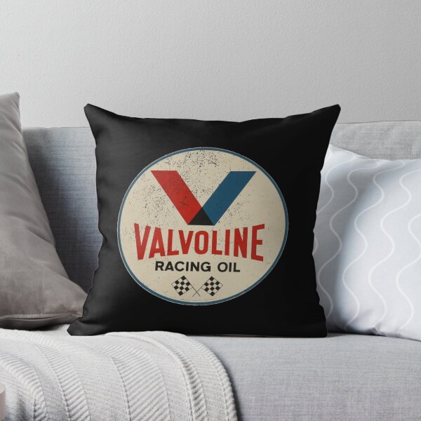 Valvoline Racing Sign Throw Pillow