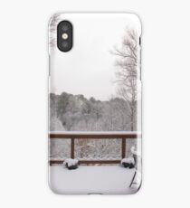 Peaceful snow scene iPhone Case/Skin