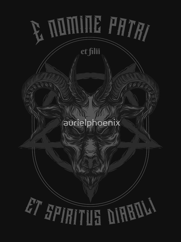 E nomine patri et filii et spiritus diaboli - Demonic Metal Design by aurielphoenix