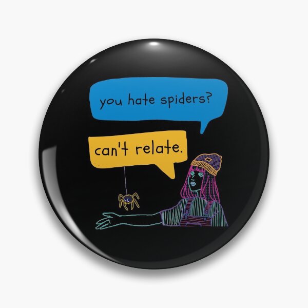 Item preview, Skater Girl Holds Spider Funny Can't Relate Quote designed and sold by luchik-and-co.