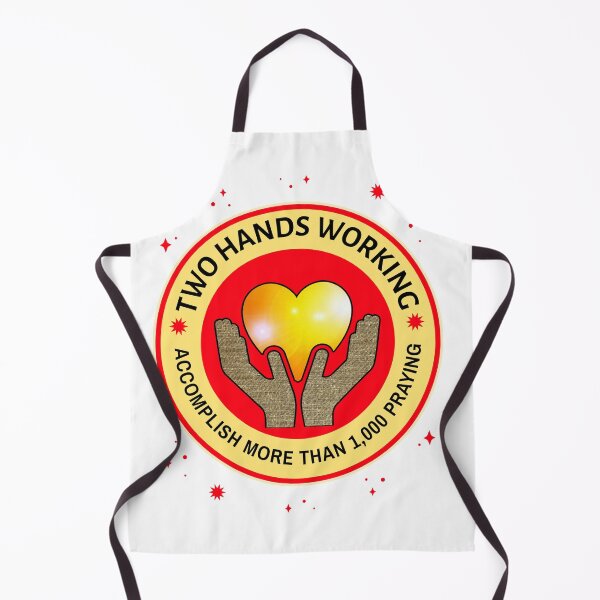 Item preview, Two Hands Working Accomplish More Than 1,000 In Prayer Red and Yellow designed and sold by Wildjourne.