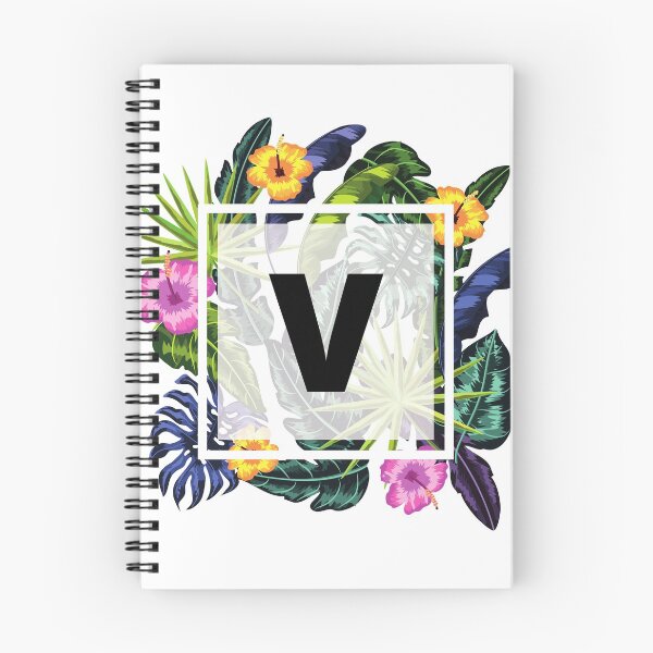 Artikelvorschau, Floraler tropischer Buchstabe V. entworfen und verkauft von LamV.
