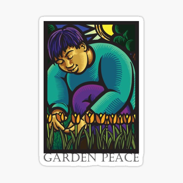 Tulip Gardener Sticker