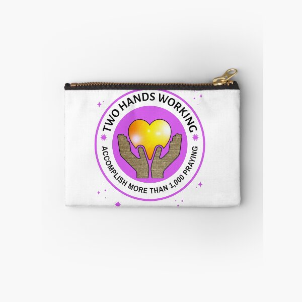 Item preview, Copy of Two Hands Working Accomplish More Than 1,000 In Prayer White and Lavender designed and sold by Wildjourne.