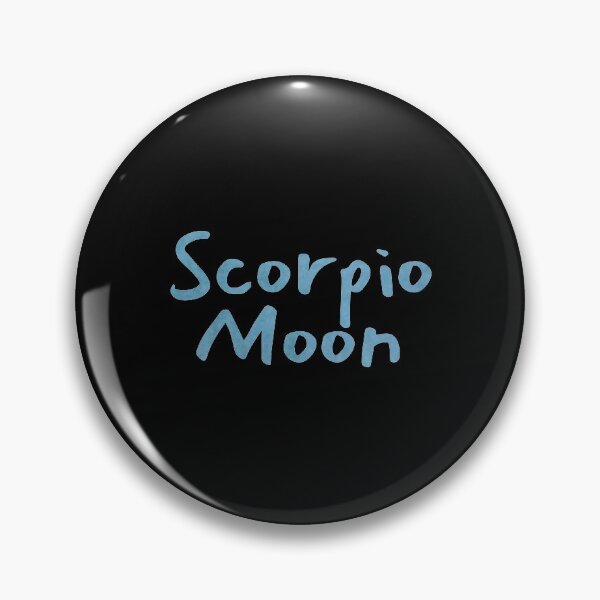 Item preview, Scorpio Moon Text Blue designed and sold by leomooncreates.