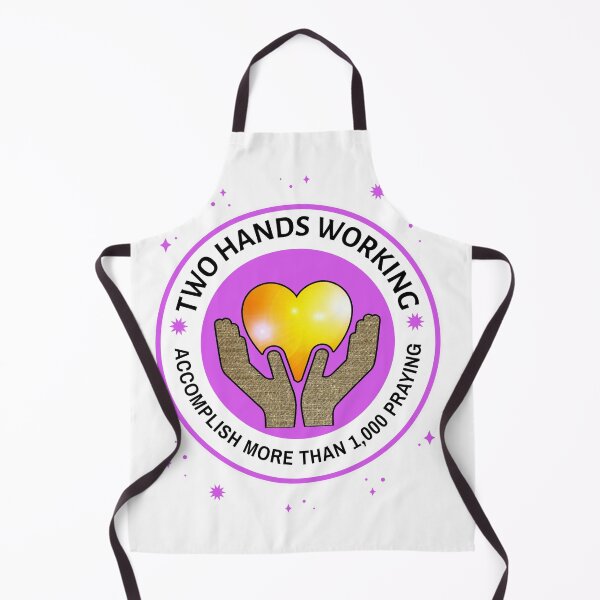 Item preview, Copy of Two Hands Working Accomplish More Than 1,000 In Prayer White and Lavender designed and sold by Wildjourne.