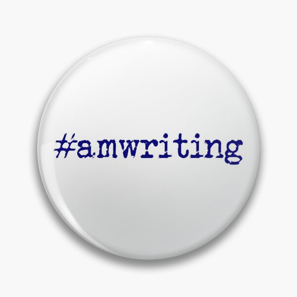 Item preview, #amwriting in Navy designed and sold by TeaRoseWriter.