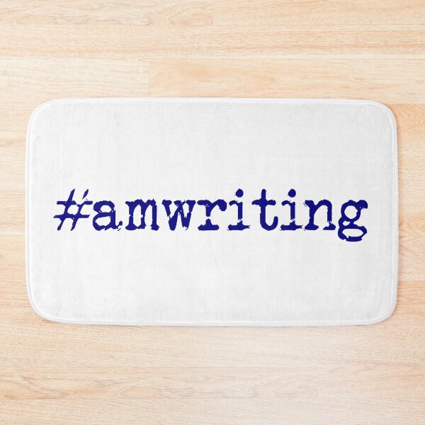 Item preview, #amwriting in Navy designed and sold by TeaRoseWriter.