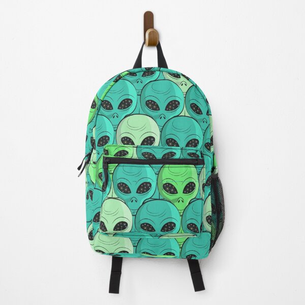 Item preview, Blue Green Aqua Space Alien Aliens Area 51 Grey Greys Gray Grays in Green Blue designed and sold by Spaceshipsells.