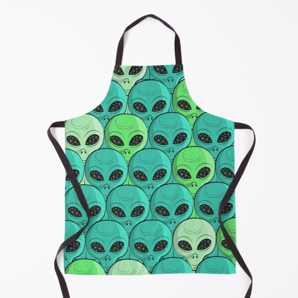Item preview, Blue Green Aqua Space Alien Aliens Area 51 Grey Greys Gray Grays in Green Blue designed and sold by Spaceshipsells.