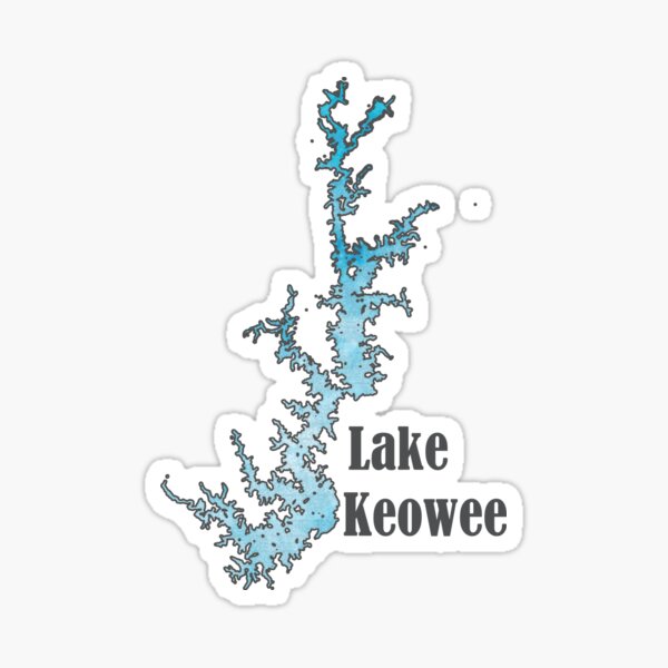 "Lake Keowee South Carolina" Sticker for Sale by Statepallets Redbubble