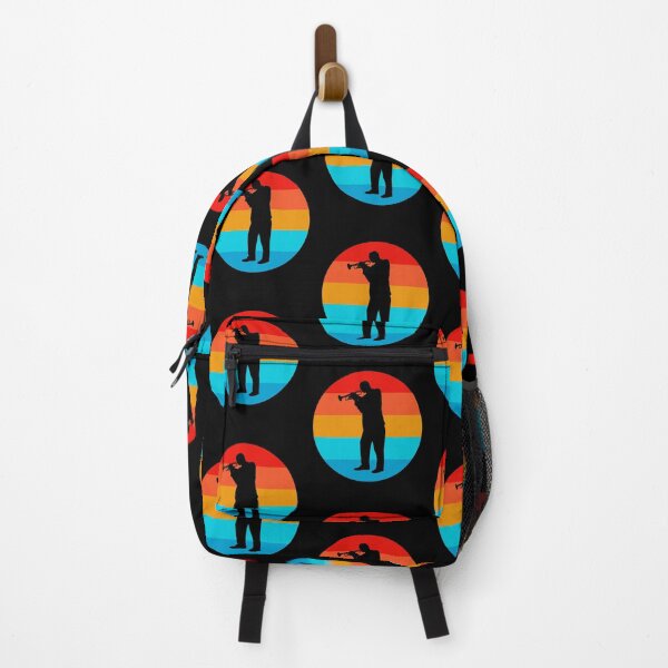 Item preview, Trumpet Player Retro Sunset designed and sold by HalpinDesign.