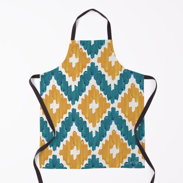 Item preview, Textile Diamonds – Teal & Ochre designed and sold by Cat Coquillette.