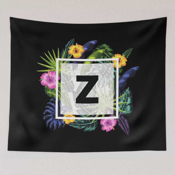 Item preview, Floral Tropical Letter Z designed and sold by LamV.