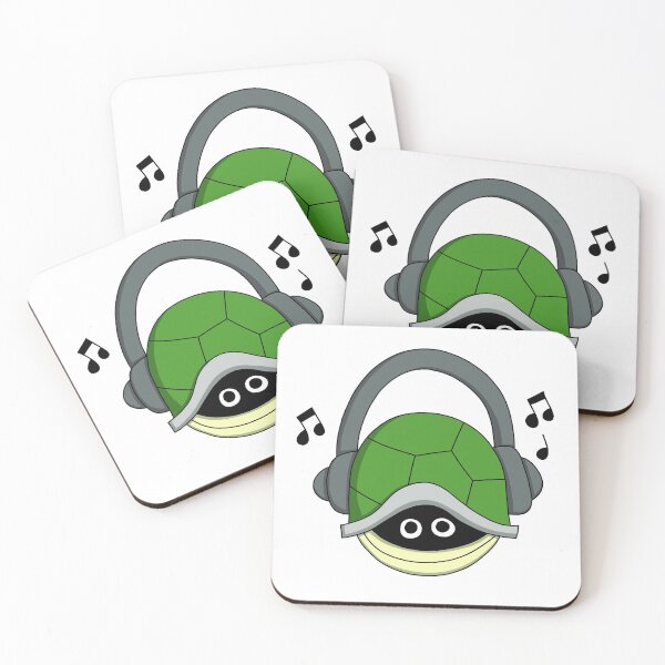 Item preview, Turtle in Shell with Headphones designed and sold by palaco210.