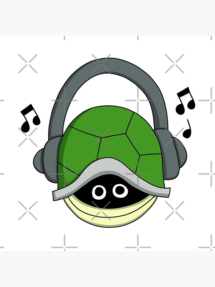 Turtle best sale with headphones