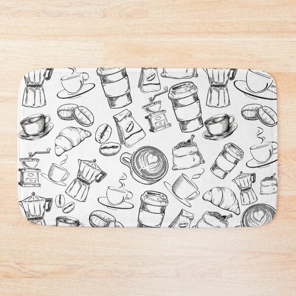 Item preview, Coffee Pattern Design designed and sold by Marguerite Faure.