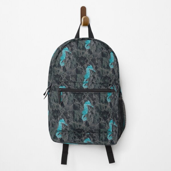 Item preview, Blue Seahorse Green Marble Fossil designed and sold by DreamCraze.