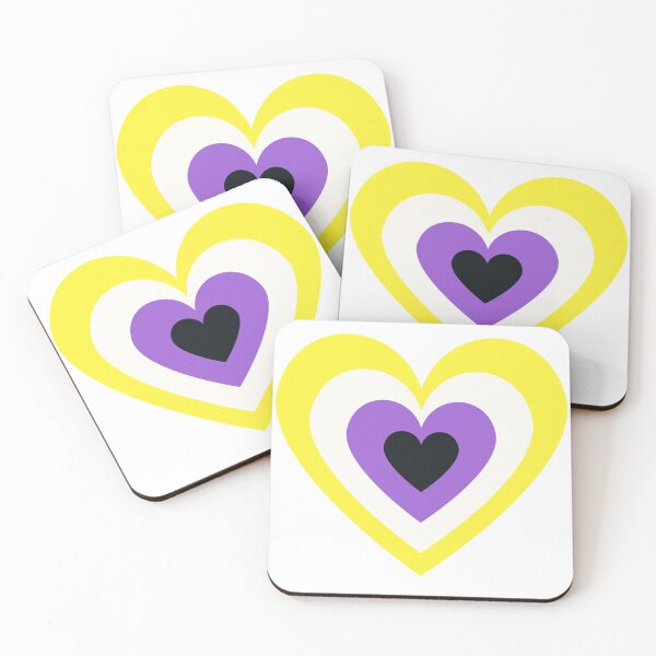Item preview, Nonbinary Heart Sticker  designed and sold by catrina54.