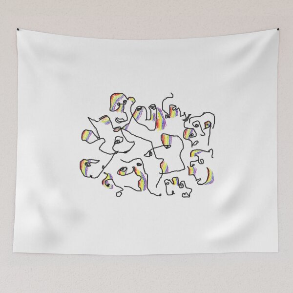 Item preview, Lgbt abstract faces designed and sold by NinaBetterNot.