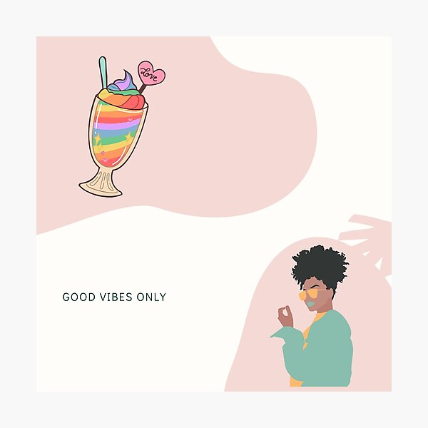 Item preview, Good Vibes Only designed and sold by BeSafeRs.