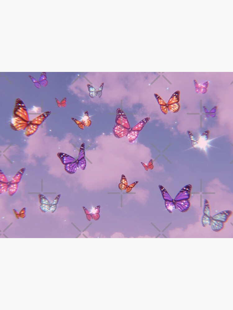 Aesthetic Glitter Assorted Butterflies Sticker For Sale By Stse3 Redbubble 9045