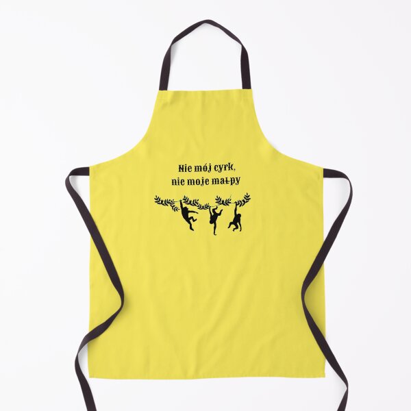Item preview, Polish Monkeys: "Not My Circus, Not My Monkeys" in yellow designed and sold by TheresaSapphire.