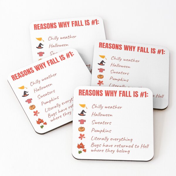 Item preview, Reasons Why Fall Is #1 designed and sold by GoodGirlDesigns.