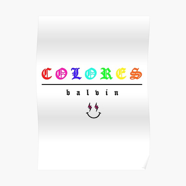 J Balvin Color Style Poster for Sale by Tranclarence