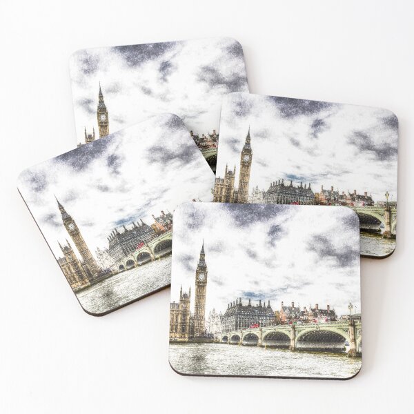 Item preview, Westminster Bridge London Snow Art designed and sold by Londonimages.