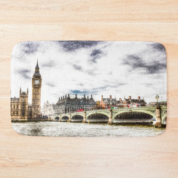 Item preview, Westminster Bridge London Snow Art designed and sold by Londonimages.