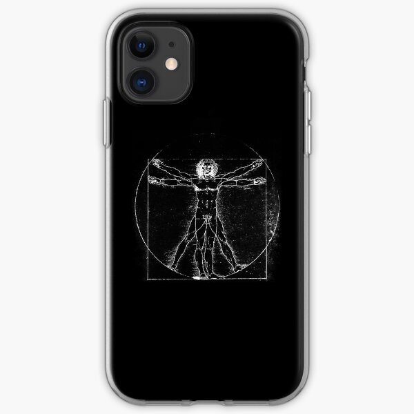 Vitruvian Man (neg) iPhone Soft Case