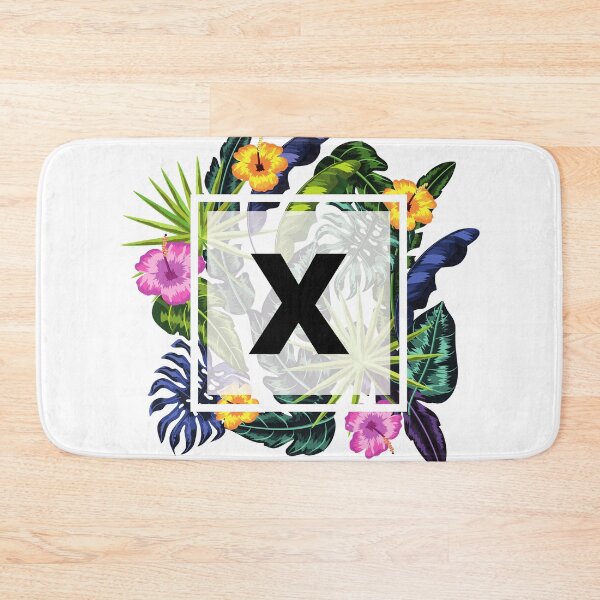 Item preview, Floral Tropical Letter X designed and sold by LamV.