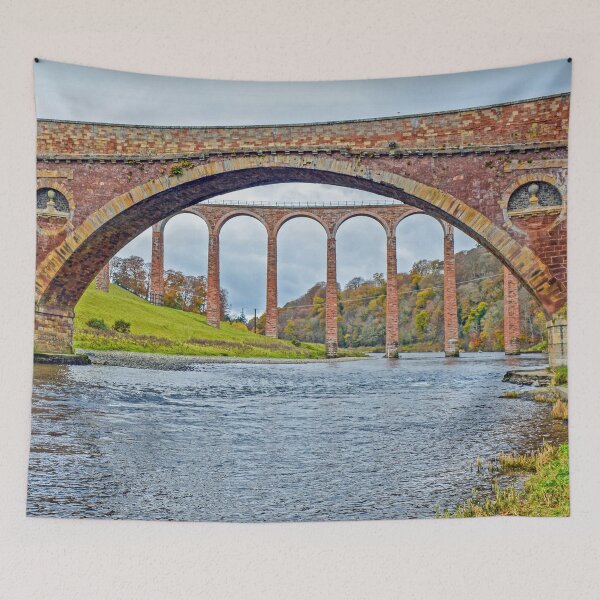 Item preview, Leaderfoot Viaduct as seen through the old road bridge, Melrose, Scottish Borders designed and sold by yourscotborders.