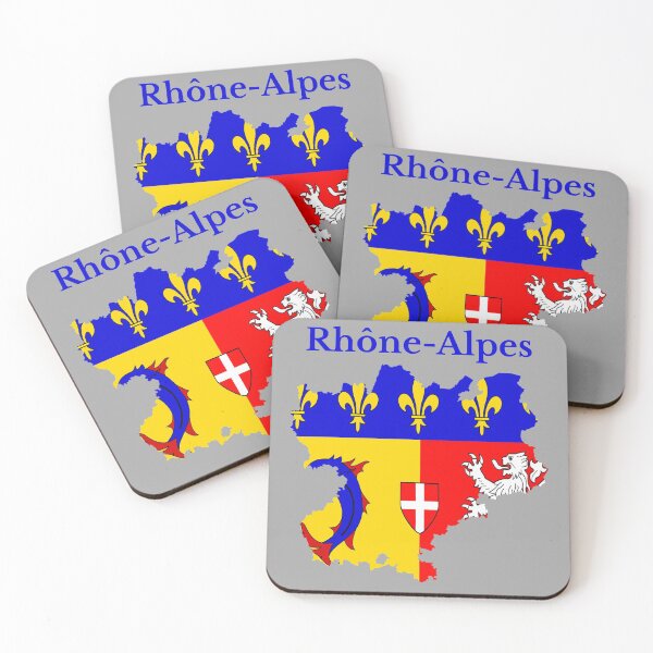 Item preview, Rhone Alpes Map, France, French Region. designed and sold by marosharaf.