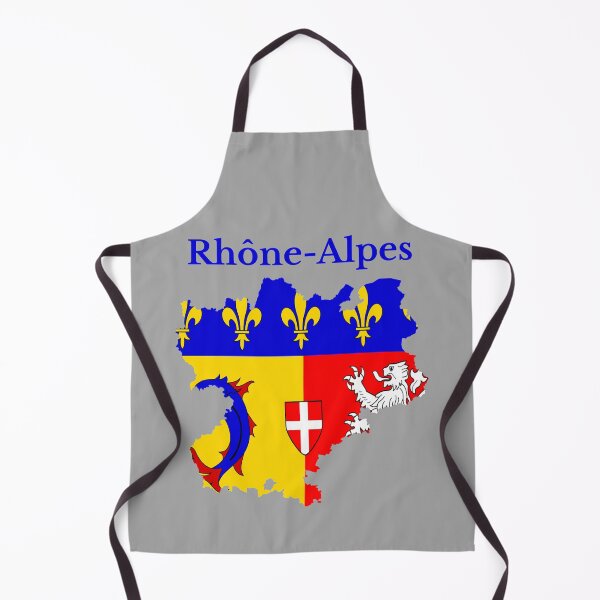 Item preview, Rhone Alpes Map, France, French Region. designed and sold by marosharaf.