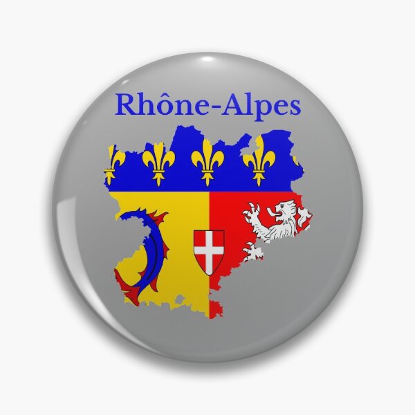 Item preview, Rhone Alpes Map, France, French Region. designed and sold by marosharaf.
