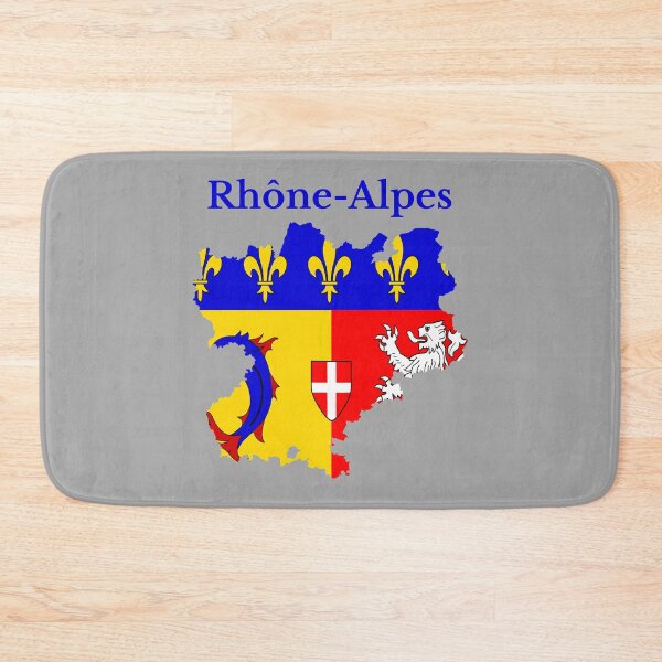 Item preview, Rhone Alpes Map, France, French Region. designed and sold by marosharaf.