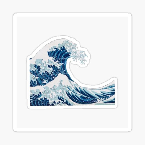 Item preview, wave designed and sold by slaysnstickers.