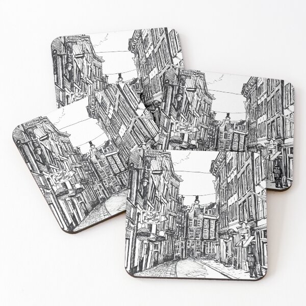 Item preview, Old street in historic part of Amsterdam, Netherlands designed and sold by hendrikjan1958.