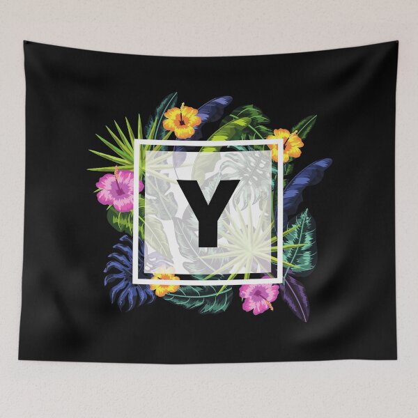 Item preview, Floral Tropical Letter Y designed and sold by LamV.