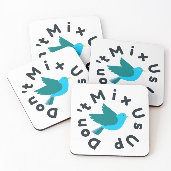 Item preview, Blue Bird Identity Sticker for Twins Don't Mix Us Up designed and sold by MimsTees.