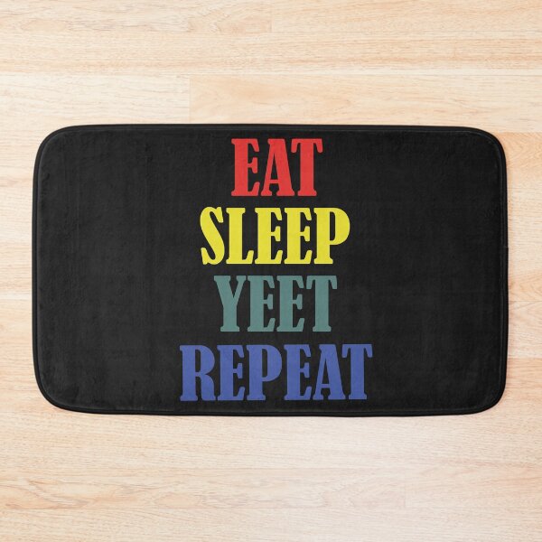 Item preview, Eat Sleep Yeet Repeat- Simple Colorful Typography- Retro, Vintage designed and sold by EvaWolf.